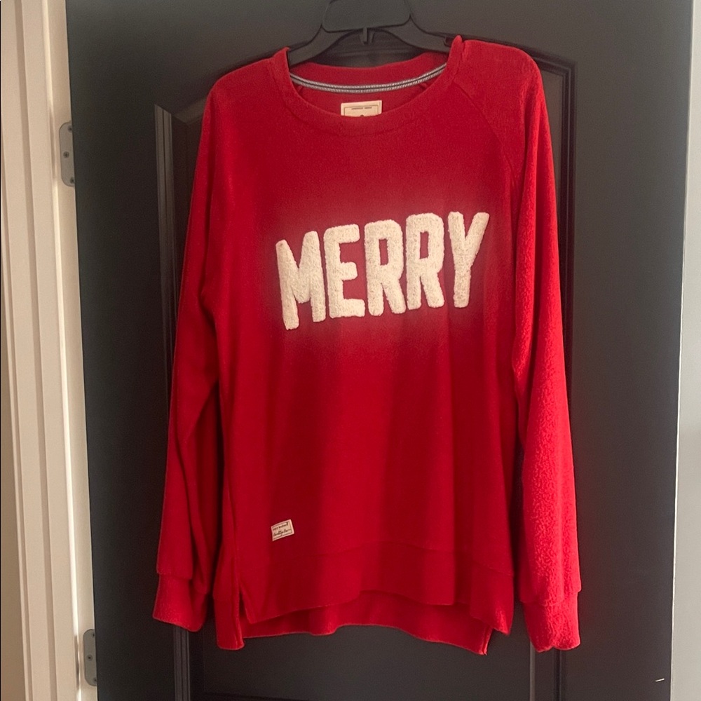 Simply Southern Red 'Merry' Sweater